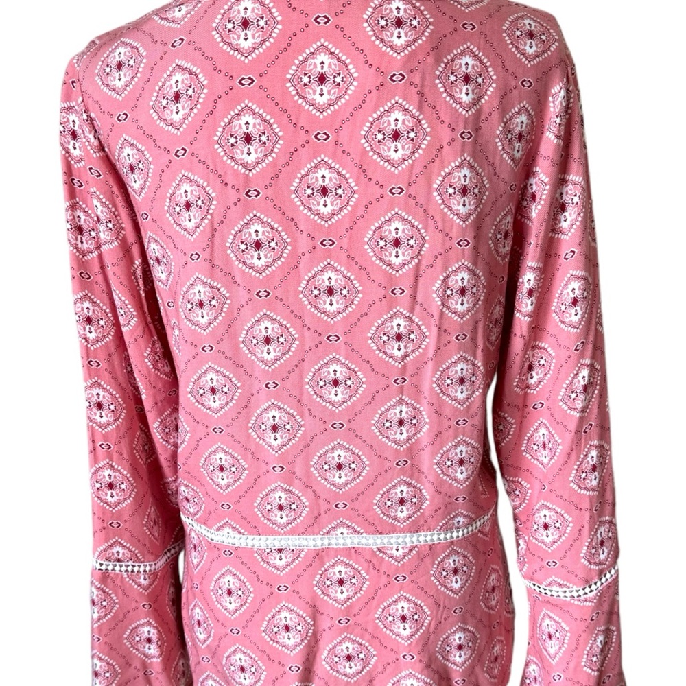 NWT RETAIL: $48 KIM ROGERS PRETTY PRINT TOP SIZE: SMALL BIN#2 - Picture 5 of 8